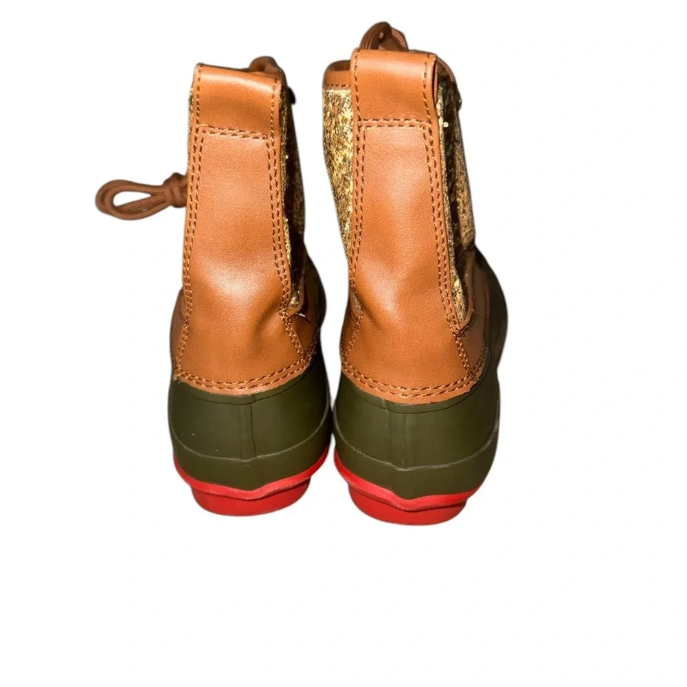 Gianni Bini Gold Sparkle Duck Boots Womens 8 - Picture 7 of 8